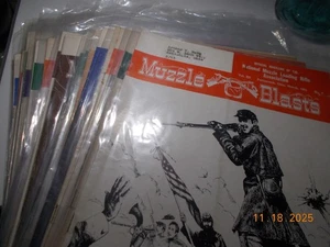 25 Vintage Issues Muzzle Blasts Black Powder Shooting Magazine 1951-55 See List - Bild 1 von 2