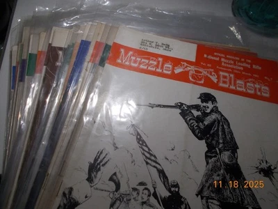 25 Vintage Issues Muzzle Blasts Black Powder Shooting Magazine 1951-55 See List - Image 1 of 2