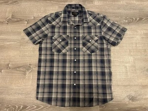 Pendleton Frontier Plaid Short Sleeve Shirt Pearl Snap Western Men’s Size L - Picture 1 of 6