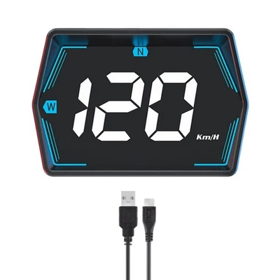 GPS Head Up Display Speedometer Odometer With Overspeed Alarm And Light Sensor - Image 1 of 4