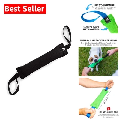 Durable K9 Dog Bite Tug Toy - Tear-Resistant French Linen for Active Training - Image 1 of 4