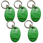 10pcs RFID EM Door Key 125KHz Proximity Green Token Keyfob For Access control