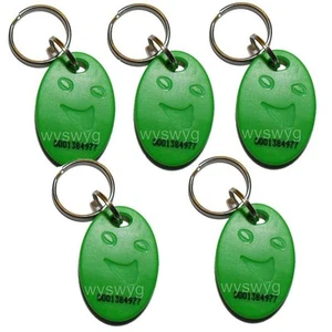 10pcs RFID EM Door Key 125KHz Proximity Green Token Keyfob For Access control - Picture 1 of 1