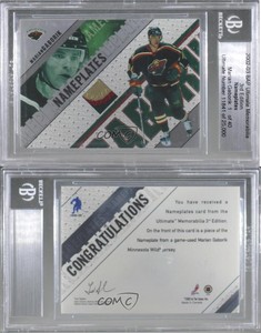 2002-03 ITG Be A Player Ultimate Memorabilia 3rd Edition /40 Marian Gaborik