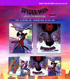 SPIDER-MAN ACROSS THE SPIDER-VERSE [Blu-ray] 4K+2D (STEELBOOK) Full Slip A2 WeET - Picture 1 of 2