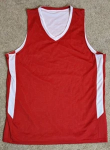 Liberty Pro Adult Reversible Athletic Basketball Jersey Red/White Sz M - Picture 1 of 10