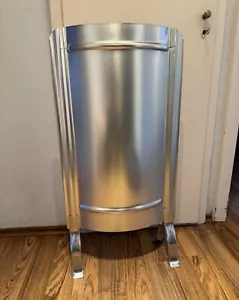 Ofenschirm mit Füßen silber Hitzeschild 91 x 46 cm silber modern glatt - Bild 1 von 2