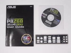 ASUS P8Z68 Deluxe/Gen3 - ATX Blende Slotblende Handbuch CD IO Shield (#1441) - Bild 1 von 1