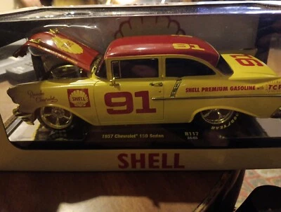 M2 1/24 GOLD CHASE 1957 CHEVY 150 SEDAN (SHELL#91) MINT IN BOX - Image 1 of 4
