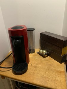 Nespresso VertuoPlus Coffee and Espresso Machine by De'Longhi, Red