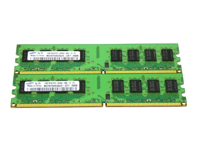 Samsung 2x2GB DDR2 800MHz (TESTED on INTEL) - PC Memory - Image 1 of 2
