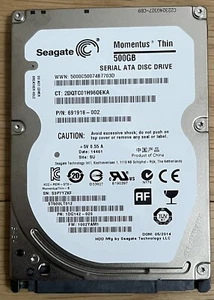 SEAGATE 500GB HARD DRIVE 2DQTC01H96OEKA - Picture 1 of 1