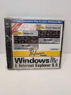 PROFESSOR TEACHES WINDOWS ME & INTERNET EXPLORER 5.5 Sealed (Scratches On Case) - Image 1 of 3