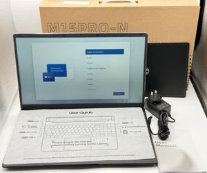 Naclud 15.6 Inch Laptop - 8GB DDR4 256GB SSD Celeron Quad Core CPU - M15PRO-N - Picture 1 of 8