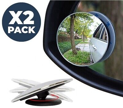 2x Blind Side Spot Mirror Rear View Towing Car Van Motorcycle Adjust Wide Angle • 3.63€