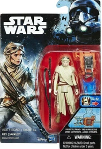 FIGURA DE ACCIÓN STAR WARS FORCE AWAKENS REY JACKKU 3.75" DISPARO PROYECTIL B9842 - Imagen 1 de 2