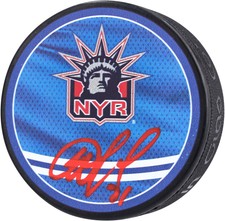 Igor Shesterkin New York Rangers Signed 2022-23 Reverse Retro Hockey Puck