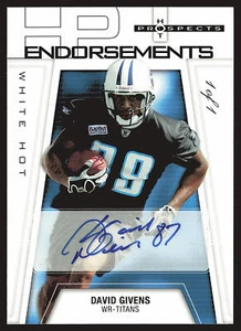 2006 Fleer Hot Prospects #HP-DG David Givens Endorsements AU,1/1 - Picture 1 of 2