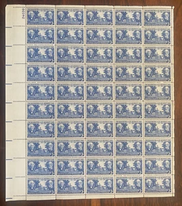 US, 982, WASHINGTON AND LEE UNIV, FOGLIO COMPLETO DI 50, MINT NH, COLLEZIONE ANNI '40 - Foto 1 di 1