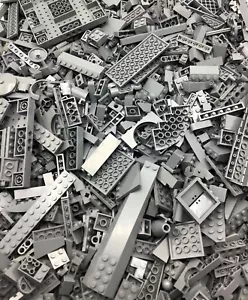 1 POUND OF DARK BLUISH GREY LEGO PIECES RANDOMLY PICKED BRICKS PARTS MOC BULK  - Picture 1 of 4