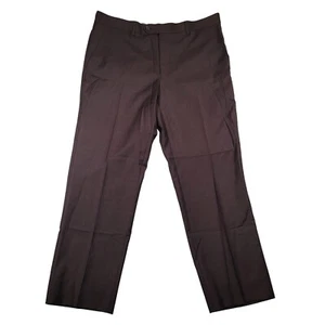 Pantalone uomo Mantoni 100% lana vergine super 140's piatto davanti tg 34 bordeaux - Foto 1 di 8