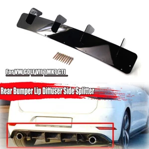 Car Rear Bumper Protector Lip Diffuser Spoiler Splitter for Volkswagen Golf MK7 - Picture 1 of 7