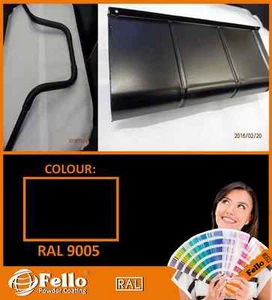 FELLO Powder Coating Powder Paint - RAL 9005 BLACK Matt SATIN 5KG POLYSTER - Bild 1 von 1