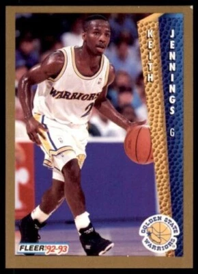 1992-93 Fleer Keith Jennings Rookie . Golden State Warriors #341 - Image 1 of 2