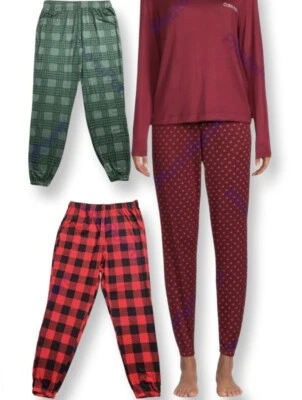 Pantalones de dormir para mujer Calvin Klein con parte inferior a cuadros a cuadros estampado CK S M L Foto 1 de 4