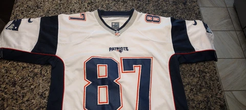 Rob Gronkowski New England Patriots NIKE-ON FIELD  Away Stitched Jersey Mens Med Cover