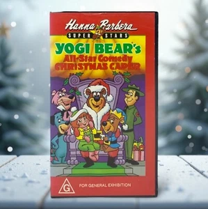 Yogi Bear's All-Star Comedy Christmas Caper VHS Tape (Hanna Barbera, 1989) - PAL - Picture 1 of 21