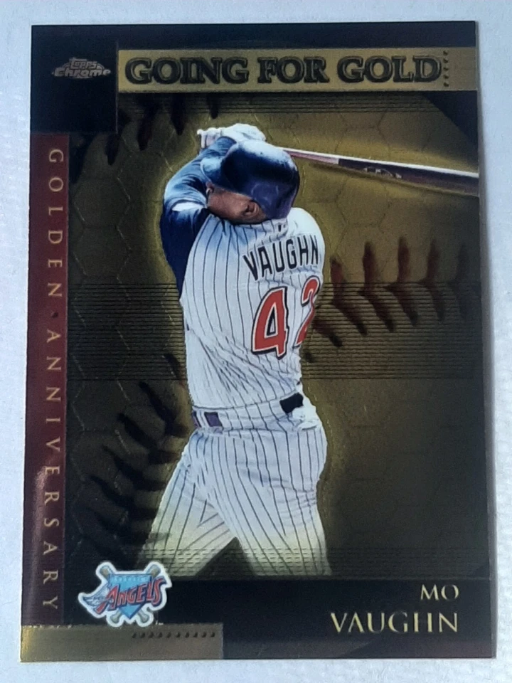 2001 Topps Chrome Baseball Mo Vaughn Going For Gold - Image 1 of 2