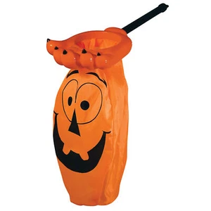 Seasons Neon Monster Hand Loot Scoop Halloween Trick or Treat Bucket, Orange - Picture 1 of 1
