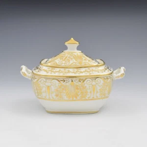 Feine Regency Spode Porzellan Zuckerdose & Deckel / Sucrier um 1815 antik georgianisch - Bild 1 von 10