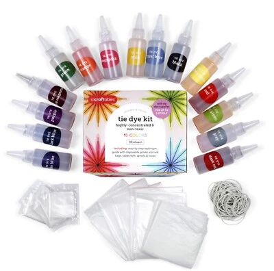 Incraftables Tie Dye Kit for Adults & Kids. Bulk Tie Dye Powder Set - Image 1 of 4