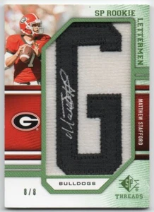 Autógrafos SP Threads Rookie Lettermen 2009 241 Matthew Stafford radiocontrol automático 8/8 1/1 - Imagen 1 de 1