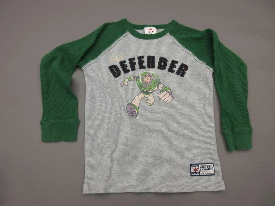 CAMISETA TOP TOY STORY MANGA LARGA GRIS/VERDE NIÑOS DISNEY STORE TALLA M (7-8) T562 Foto 1 de 4