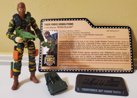 GI Joe Wreckage v2 2015 JoeCon Tiger Force Exclusive 25th Anniversary SabreTooth Cover