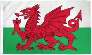 "WALES" flag 3x5 ft polyester banner sign Celtic Cymru UKC UN United Nation - Picture 1 of 9