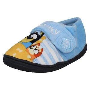 Niños Azulado Cierre Adhesivo Cama Tiempo Pantuflas Character - Imagen 1 de 11