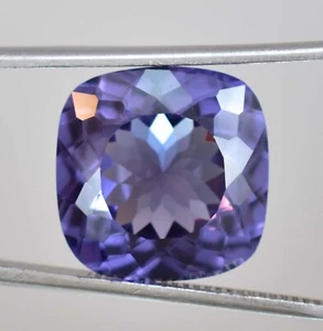 15x15 MM Natural Color Changing Alexandrite Cushion Cut Loose Gemstone Certified - Picture 1 of 6