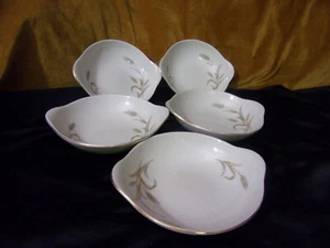 [LOT OF 5] WHEATLAND CHINA 7"  HANDLE SALAD BOWLS - Picture 1 of 6