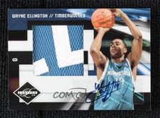2009-10 Panini Limited Jumbo Patch Signatures 4/5 Wayne Ellington Rookie Auto RC