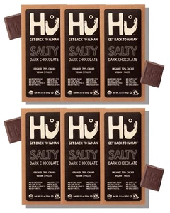 Hu Chocolate Bars | 6 Pack Salty Chocolate | Natural Organic Vegan, Gluten Free, - Picture 1 of 6