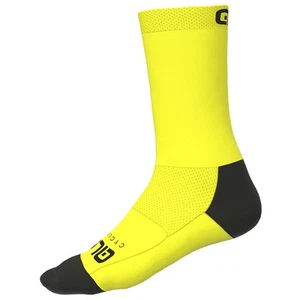 ALE Flash Q-Skin Cycling Socks 16cm - Yellow, Performance Fit, L14746017 - Picture 1 of 1