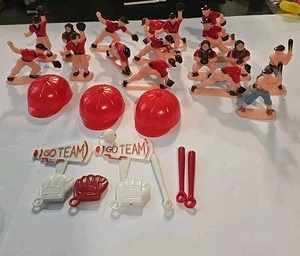 Vintage Rare Large 29 Piece 1950s Plastic Baseball Players Figures Cake Toppers  - Picture 1 of 7