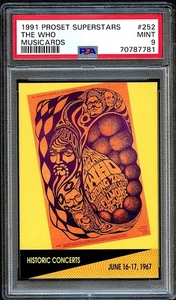 THE WHO 1991 Pro Set SuperStars Musicards #252 MINT PSA 9 - Bild 1 von 2