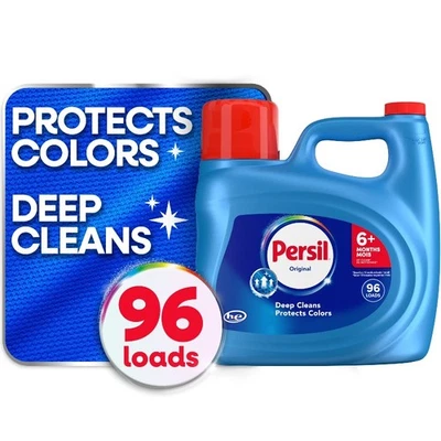 Persil Deep Clean Liquid Laundry Detergent, Original, 126 fl oz, 96 Loads