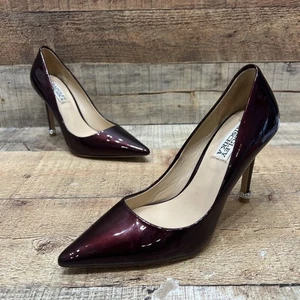 Badgley Mischka klassische Damen-Pumps weinrot Lackleder Größe 6  - Bild 1 von 7