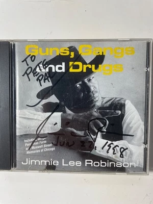 Jimmie Lee Robinson – Guns, Gangs And Drugs CD 1996 SIGNED in 1998 VG Foto 1 de 3